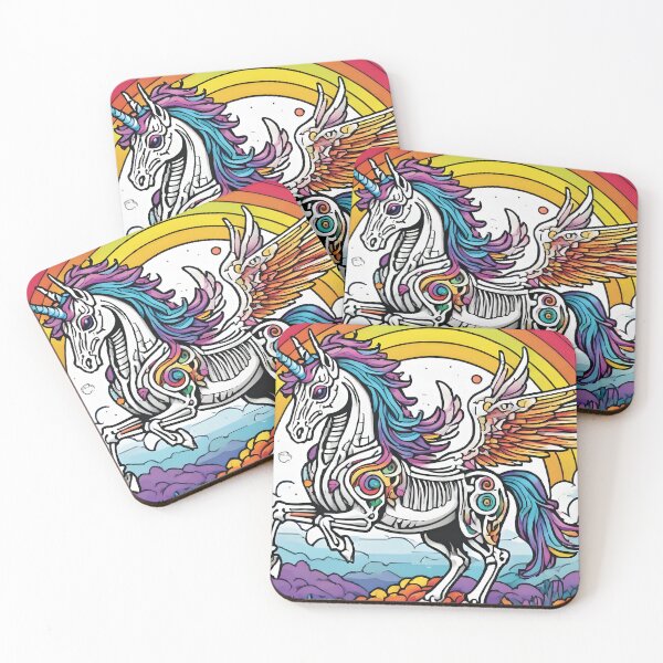 Item preview, Rainbow Cyber Winged Unicorn designed and sold by Ashley's Art Shoppe.