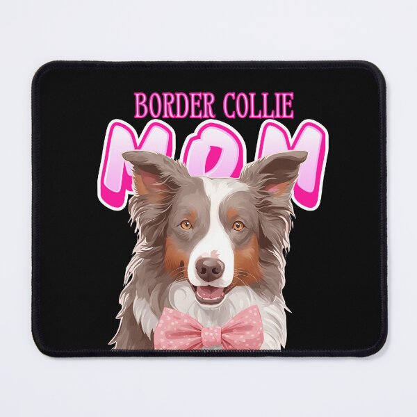Item preview, Copy of Pink Dog Mom Liliac Tri Color Border Collie Dog with Pink Bow designed and sold by GoodyPaws.