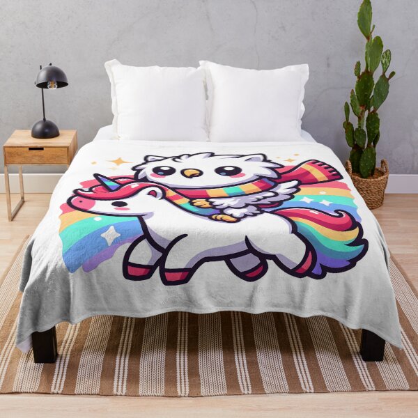 Item preview, Kawaii Chibi Griffin: Wearing A Rainbow Scarf designed and sold by CanvasCutie.