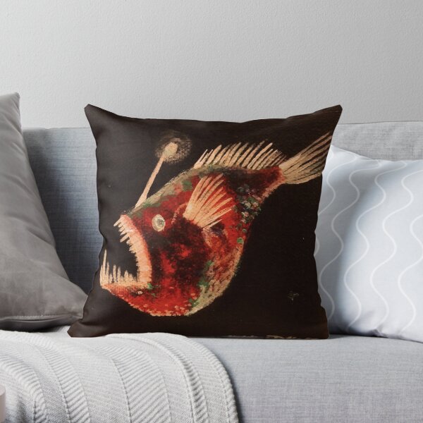 Anglerfish Throw Pillow