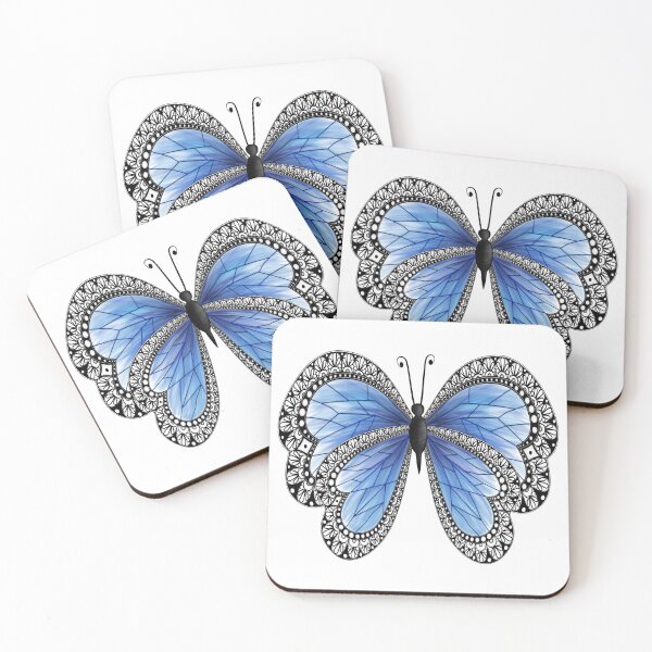 Item preview, Blue fairy butterfly n°2 designed and sold by Audrey Janvier | AJD.
