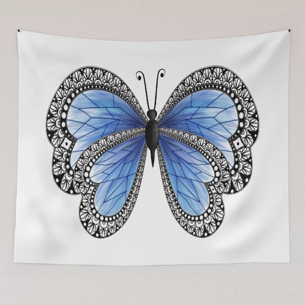 Item preview, Blue fairy butterfly n°2 designed and sold by Audrey Janvier | AJD.