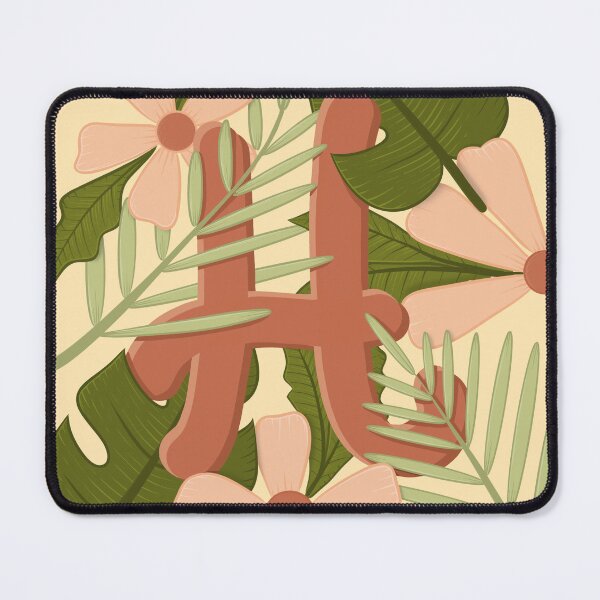 Item preview, h letter floral designed and sold by karyavna.