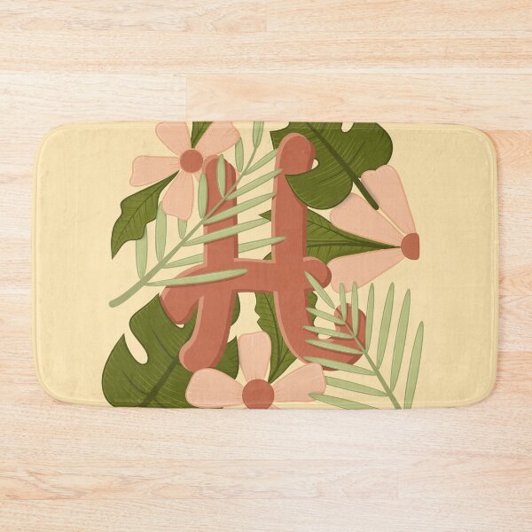 Item preview, h letter floral designed and sold by karyavna.