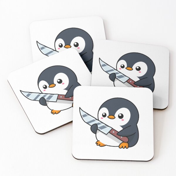 Item preview, Penguin with a Knife - Cute and Dangerous designed and sold by Łukasz Czajka.