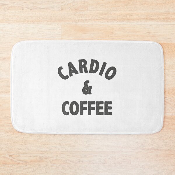 Item preview, Cardio And Coffee Running Fitness Black Text designed and sold by msicalY2KShop.