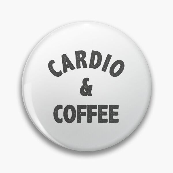 Item preview, Cardio And Coffee Running Fitness Black Text designed and sold by msicalY2KShop.
