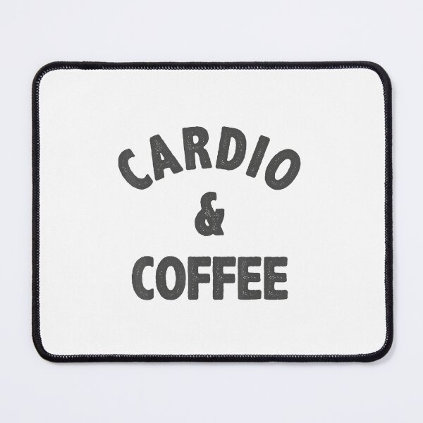 Item preview, Cardio And Coffee Running Fitness Black Text designed and sold by msicalY2KShop.