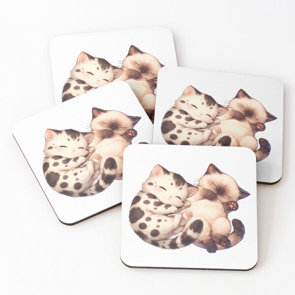 Item preview, cute cats sleeping on their back designed and sold by HandsomeCat.