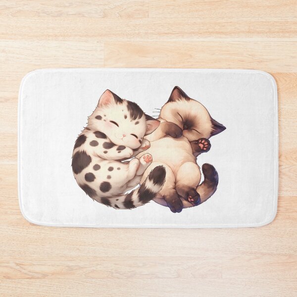 Item preview, cute cats sleeping on their back designed and sold by HandsomeCat.