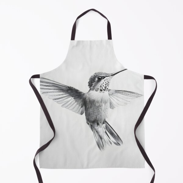 Item preview, Black and White Humming bird Pencil Drawing designed and sold by Pencil-Art.