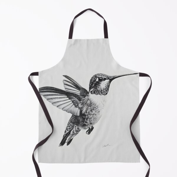 Item preview, Black and White Humming bird Pencil Drawing designed and sold by Pencil-Art.
