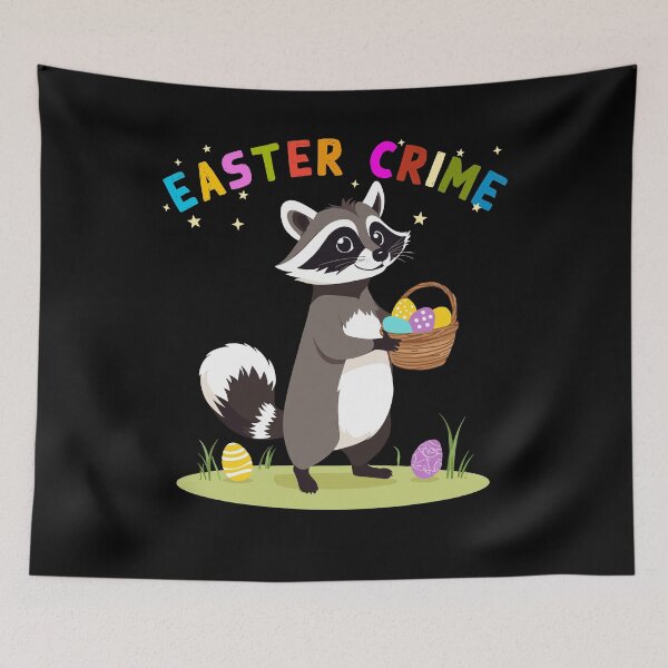 Item preview, Funny raccoon costume cute Easter eggs designed and sold by LuminOrb.