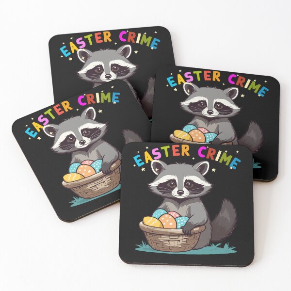 Item preview, Funny raccoon costume cute Easter eggs designed and sold by LuminOrb.