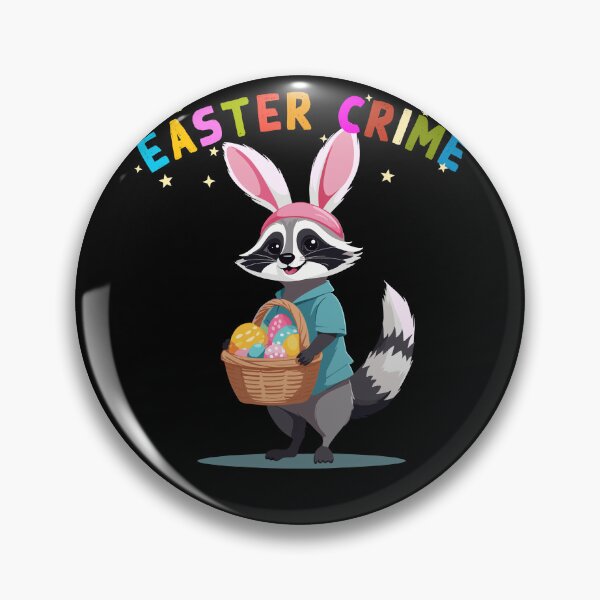 Item preview, Funny raccoon costume Easter eggs Easter bunnies designed and sold by LuminOrb.