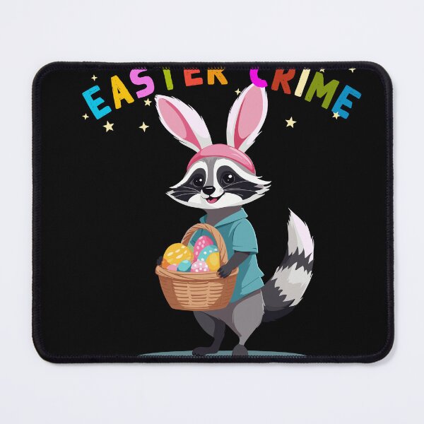 Item preview, Funny raccoon costume Easter eggs Easter bunnies designed and sold by LuminOrb.