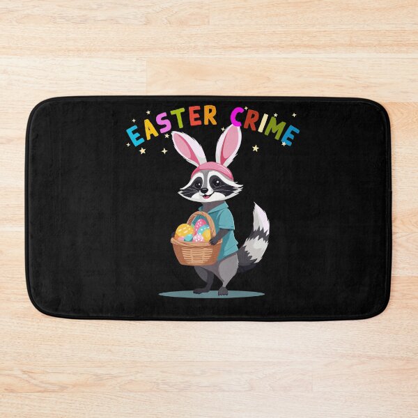 Item preview, Funny raccoon costume Easter eggs Easter bunnies designed and sold by LuminOrb.