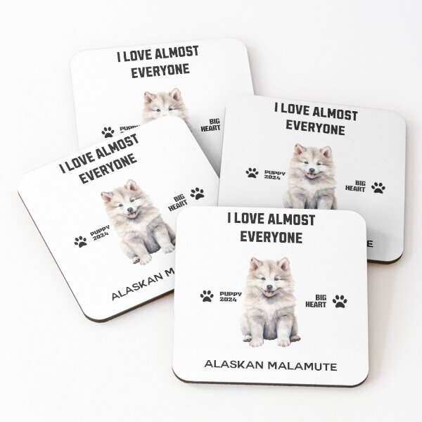 Artikelvorschau, Alaskan Malamute Ich liebe fast jeden entworfen und verkauft von DavidBriot.