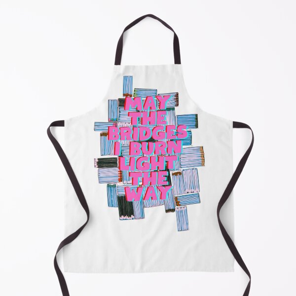 Item preview, May The Bridges I Burn Light The Way Matchbox Pattern Risograph designed and sold by Dazzline Designs.