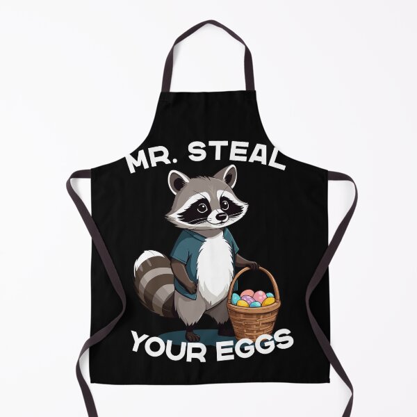 Item preview, Funny egg thief raccoon Easter bunny design designed and sold by LuminOrb.