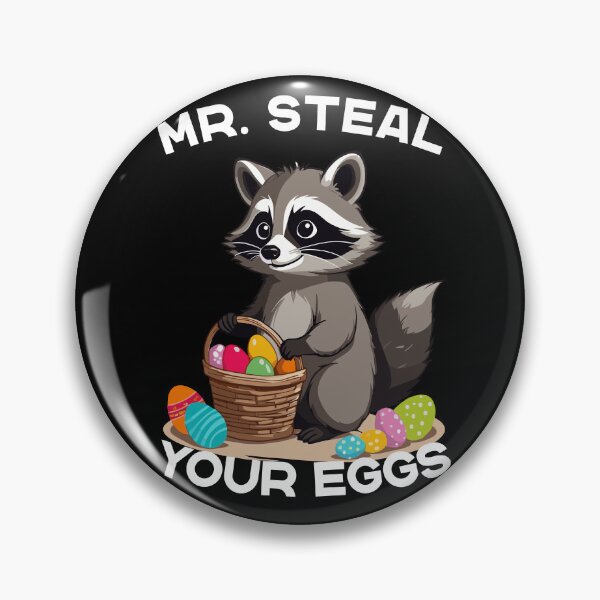 Item preview, Funny raccoon costume egg thief saying designed and sold by LuminOrb.