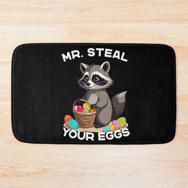 Item preview, Funny raccoon costume egg thief saying designed and sold by LuminOrb.