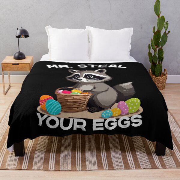 Item preview, Funny raccoon costume egg thief saying designed and sold by LuminOrb.