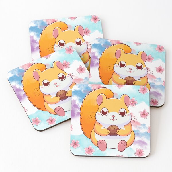 Item preview, Cute little squirrel and beautiful flowers. designed and sold by atika-atk.