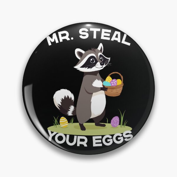 Item preview, Funny egg thief raccoon Easter bunny design designed and sold by LuminOrb.