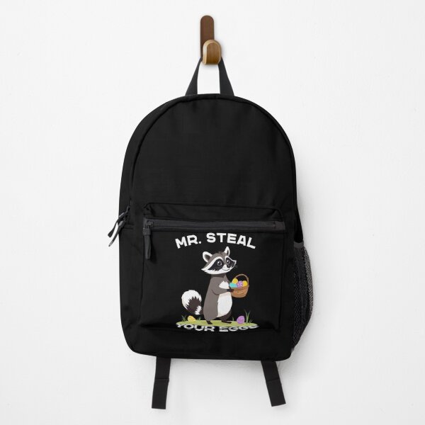 Item preview, Funny egg thief raccoon Easter bunny design designed and sold by LuminOrb.