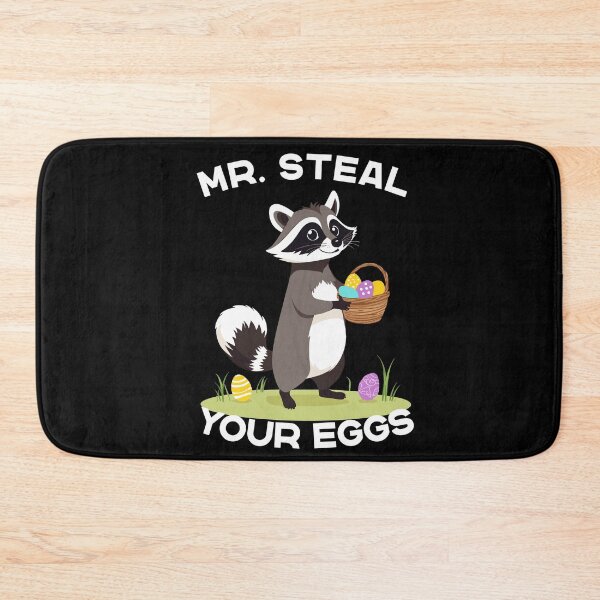 Item preview, Funny egg thief raccoon Easter bunny design designed and sold by LuminOrb.