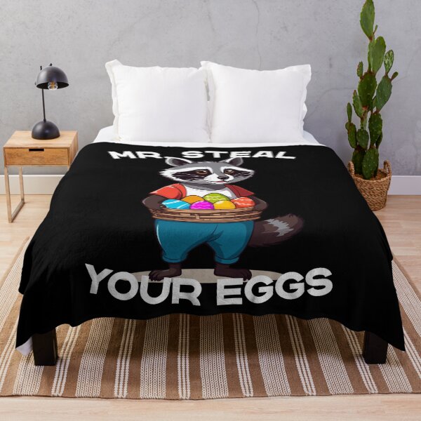Item preview, Egg Thief Raccoon Easter Bunny Funny Design designed and sold by LuminOrb.
