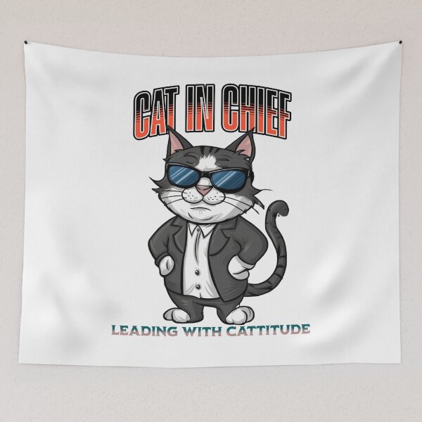 Item preview, Cat in Chief: Leading with Cattitude designed and sold by sweeka1972.