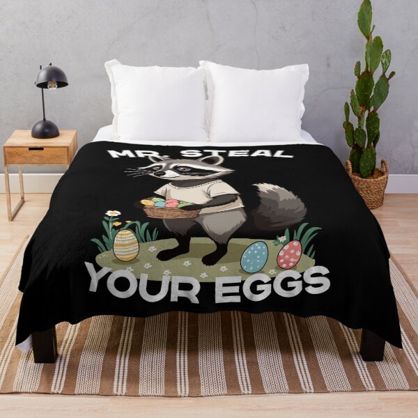 Item preview, Egg Thief Raccoon Easter Bunny Funny Design designed and sold by LuminOrb.