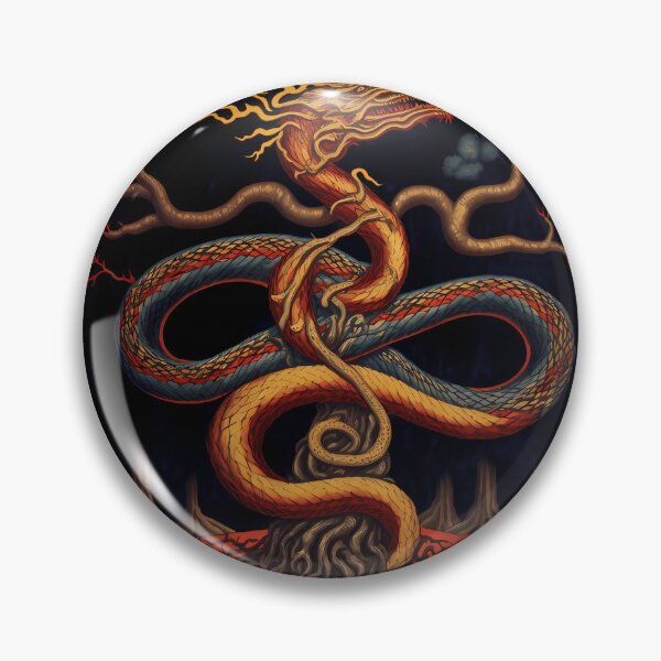 Item preview, Carl Jung - Tree Serpent in Forest - Psychology, transformation designed and sold by LaureRamos.