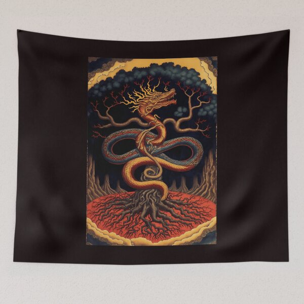 Item preview, Carl Jung - Tree Serpent in Forest - Psychology, transformation designed and sold by LaureRamos.