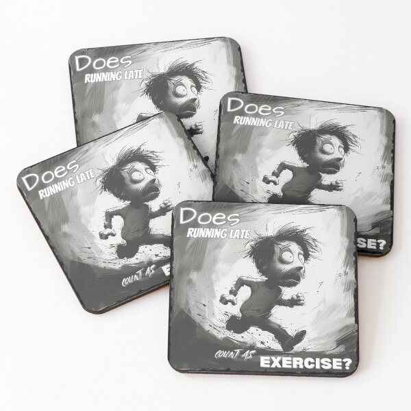 Item preview, Does running late count as exercise? designed and sold by Aktio  Design.