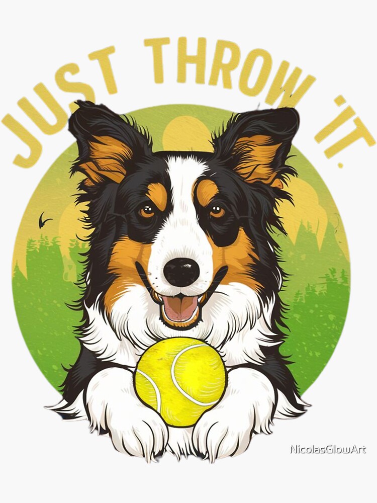 Just Throw It | Nickerstickers Australian Shepherd T-Shirt Just Throw It | Nickerstickers Australian Shepherd T-Shirt