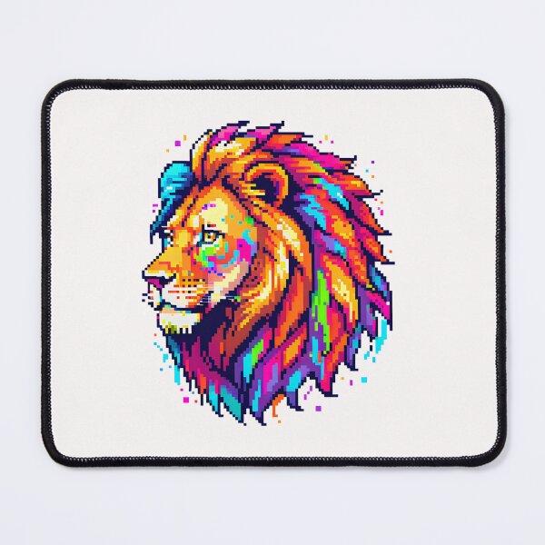 Item preview, Pixel Lion Portrait designed and sold by Jackson-Will.