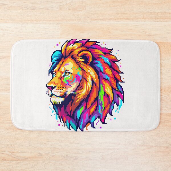 Item preview, Pixel Lion Portrait designed and sold by Jackson-Will.