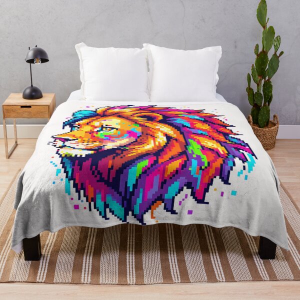 Item preview, Pixel Lion Portrait designed and sold by Jackson-Will.