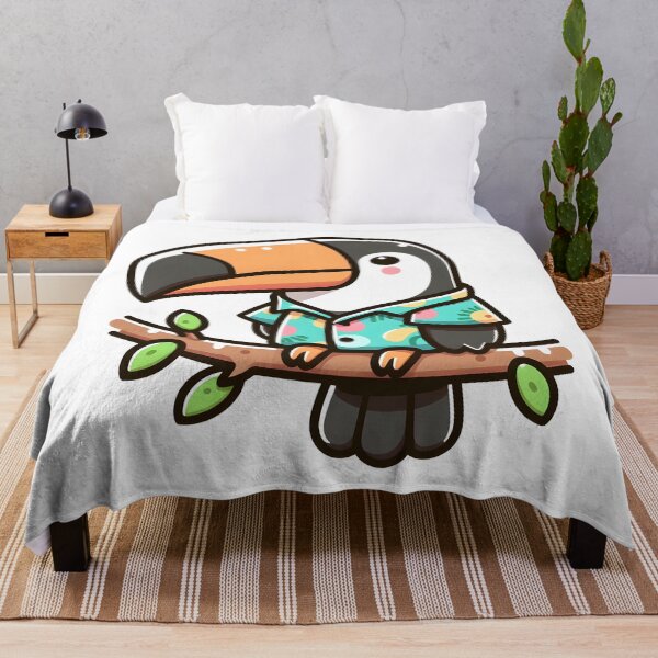 Item preview, Kawaii Toucan With Tropical Shirt designed and sold by CanvasCutie.