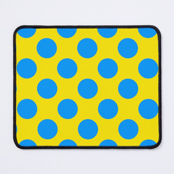 Item preview, Polka dots yellow blue designed and sold by Designsbyluzia.