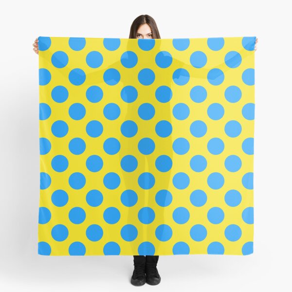 Item preview, Polka dots yellow blue designed and sold by Designsbyluzia.