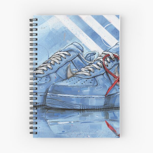 Item preview, Nike AirForce1 university blue sneaker art designed and sold by GalleryKauffeld.