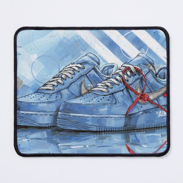 Item preview, Nike AirForce1 university blue sneaker art designed and sold by GalleryKauffeld.