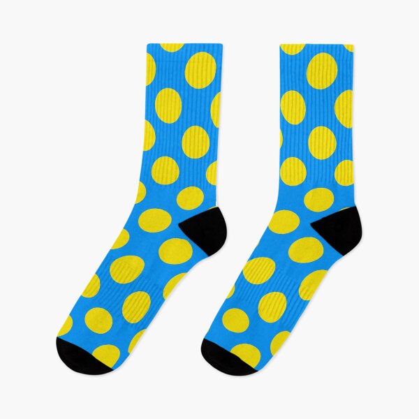 Artikelvorschau, Polka Dots Blue yellow entworfen und verkauft von Designsbyluzia.