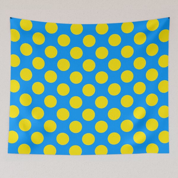Artikelvorschau, Polka Dots Blue yellow entworfen und verkauft von Designsbyluzia.