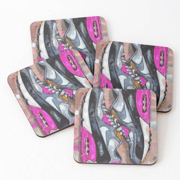 Item preview, Nike AirMax90 pink sneaker art designed and sold by GalleryKauffeld.