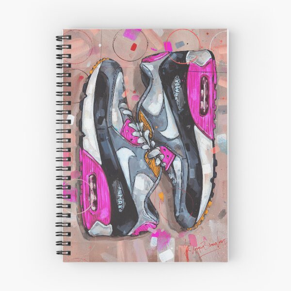 Item preview, Nike AirMax90 pink sneaker art designed and sold by GalleryKauffeld.